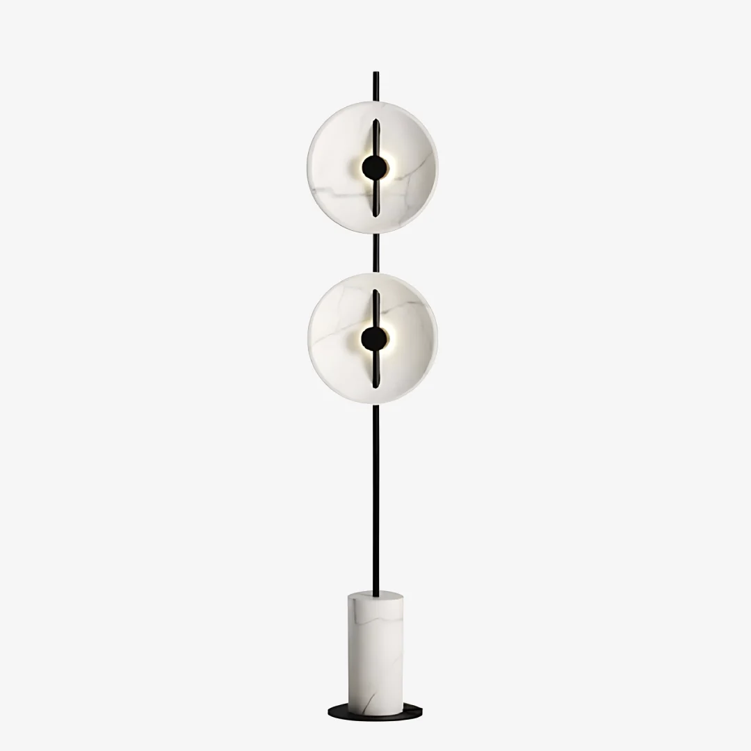 Exceptional Long Arm Double Head Floor Lamp Solid