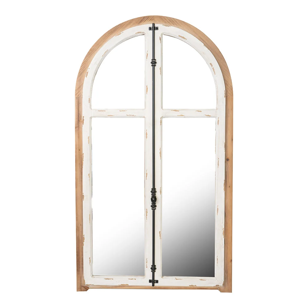 Stylish Arch Wood Wall Mirror Authentic