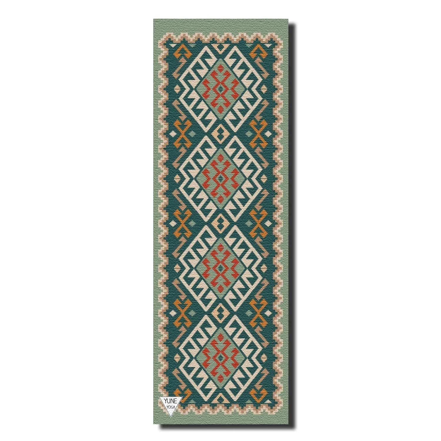 Stylish Moab Plains Yoga Mat – 6 mm Extra Thick Double-Sided Non-Slip Eco-Friendly PER with Moss Green Nature-Inspired Design Yune Yoga Soft