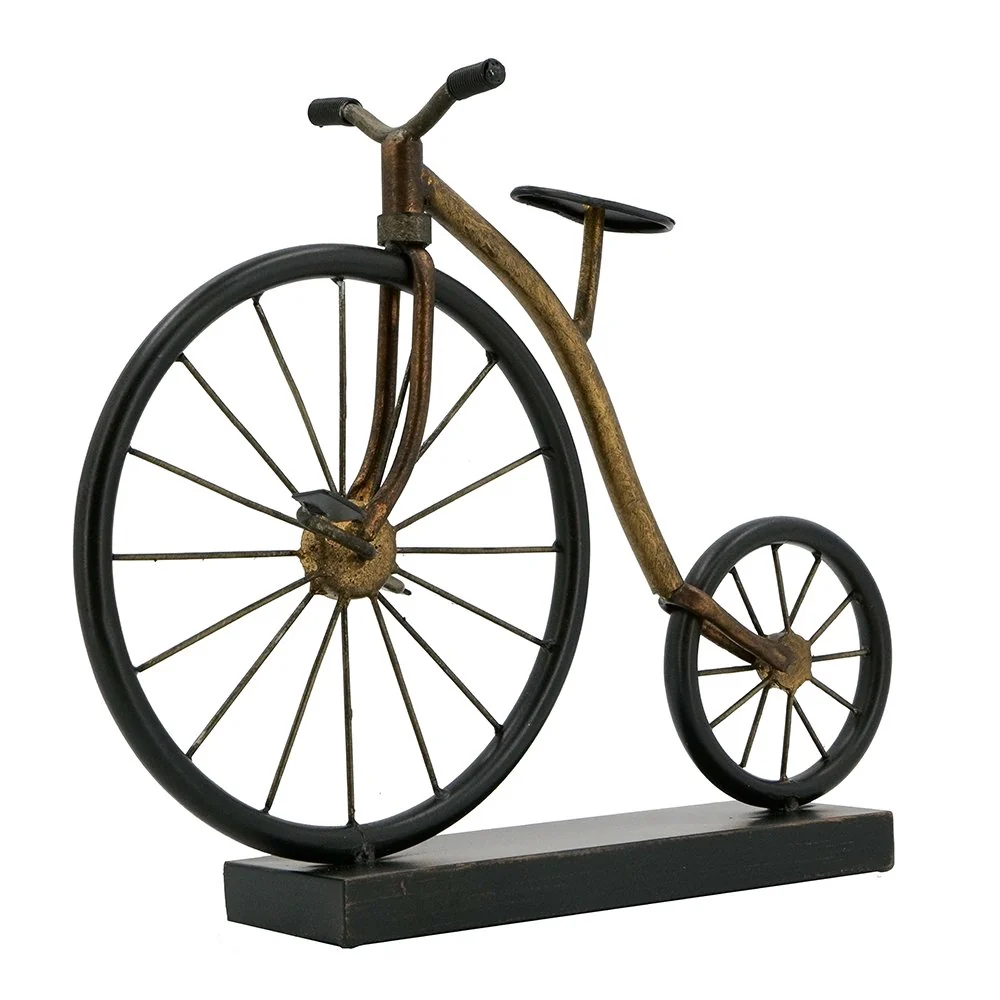 Fine Big Wheel Bicycle Statuary Trendy
