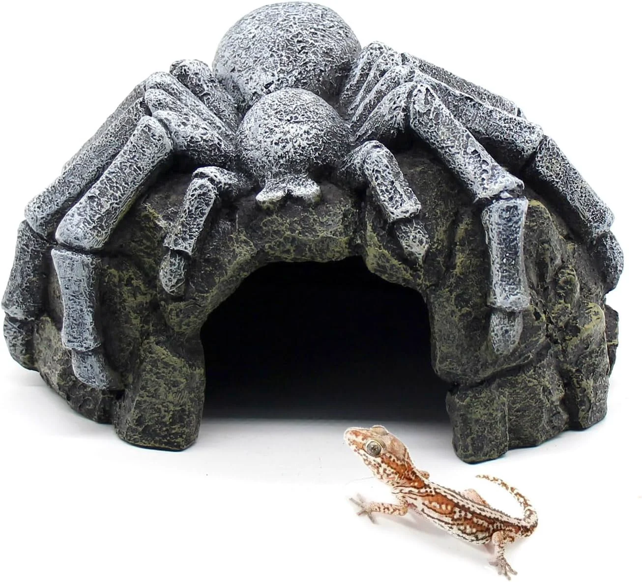Exceptional Reptile Rock Cave Hideouts Terrarium Habitat Decor Gecko Tank Accessories for Fish Reptiles Amphibians Frogs Snakes Lizards Shrimps Spiders and Small Animals Crab Fine
