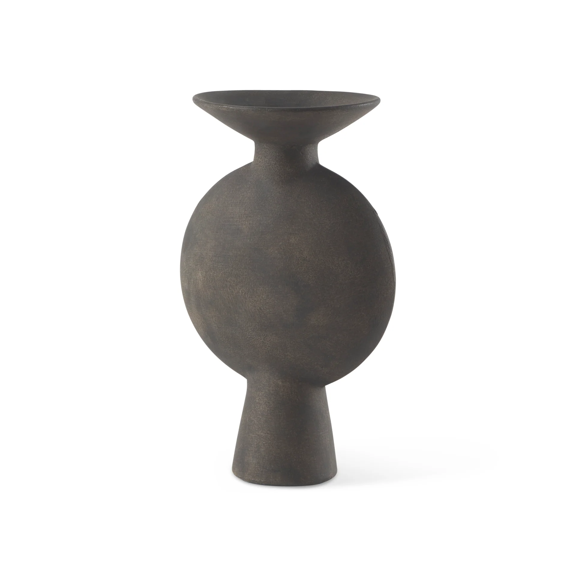 Trendy Kaz Earthy Brown Ceramic Vase Professional