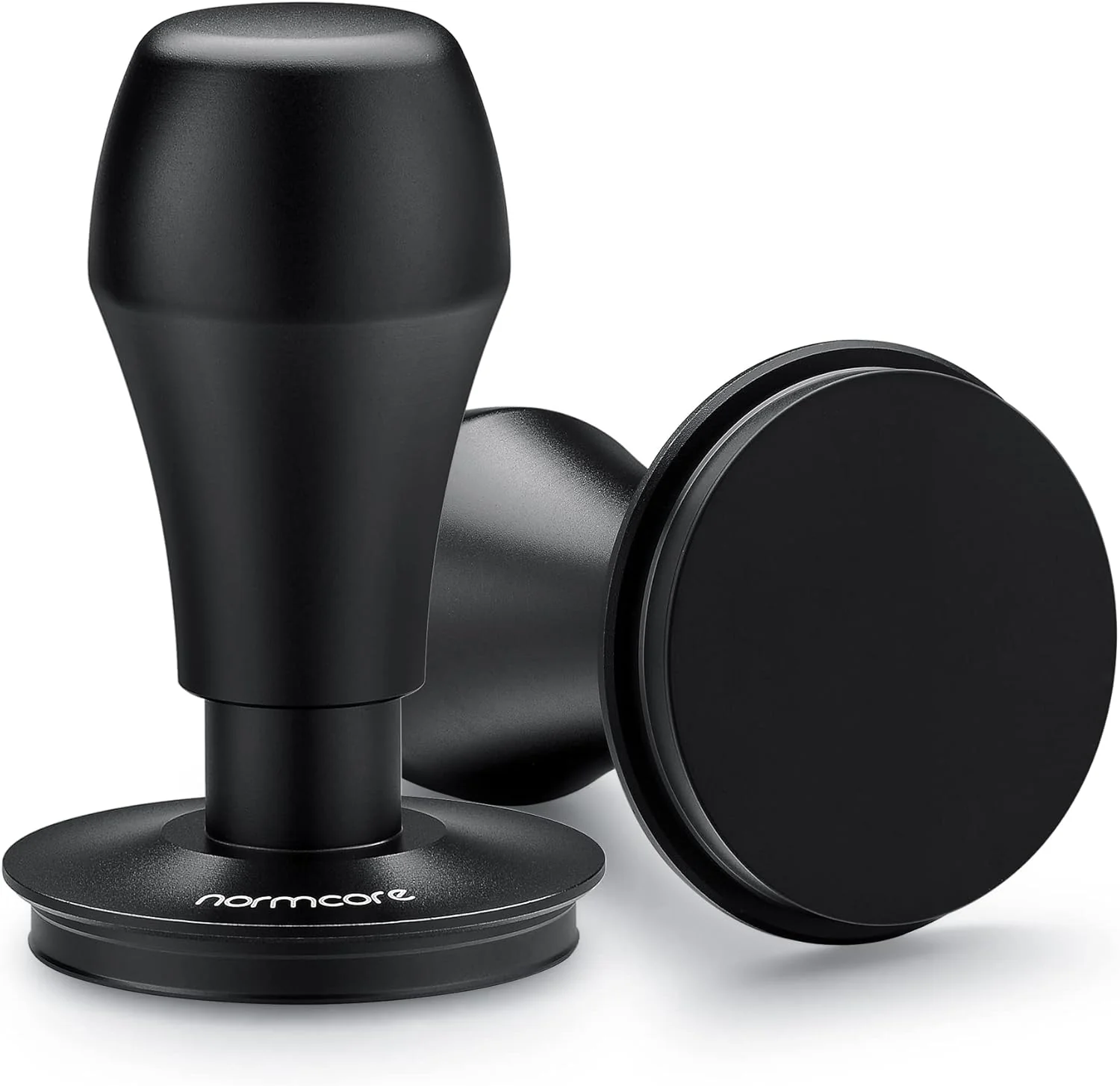 World-Class Normcore 58mm Espresso Coffee Tamper V4 - Spring Loaded Tamper With Titanium PVD Coating Flat Base -15lb 25lb 30lbs Springs Long-Lasting