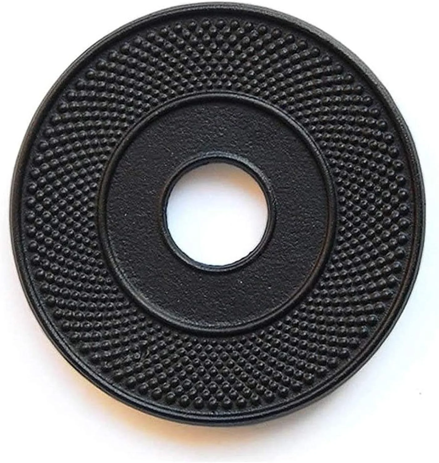 Smooth suyika Cast Iron Mat with Rubber Pegs Feet for Japanese Tea Kettle Cast Iron Teapot Black Trivet 5.3in Contemporary