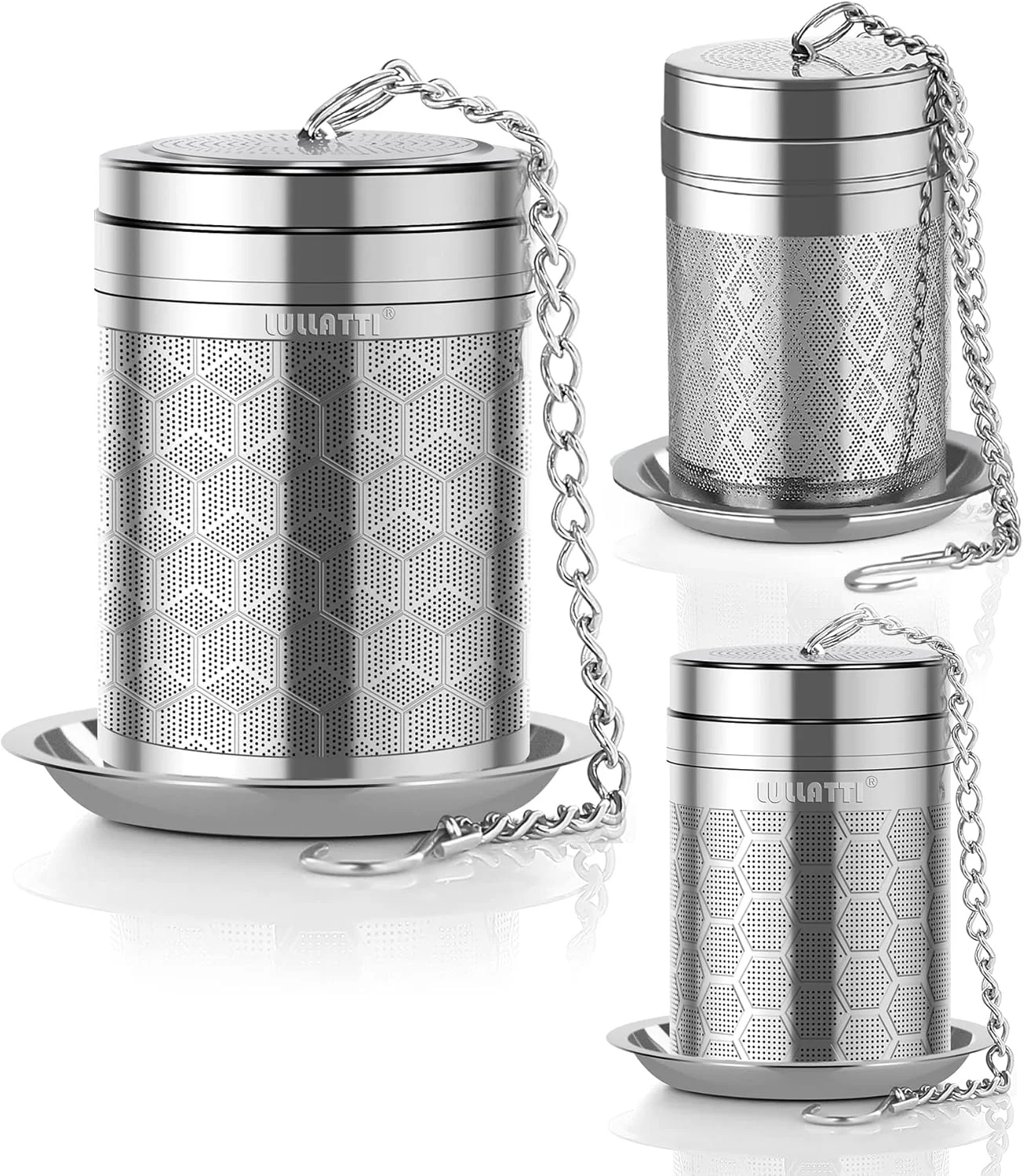 Convenient Tea Balls for Loose Tea 2 1 Pack 18 8 Stainless Steel Tea Infuser Set Extra Fine Mesh Tea Strainers for Brew Tea Spices Seasonings Casual