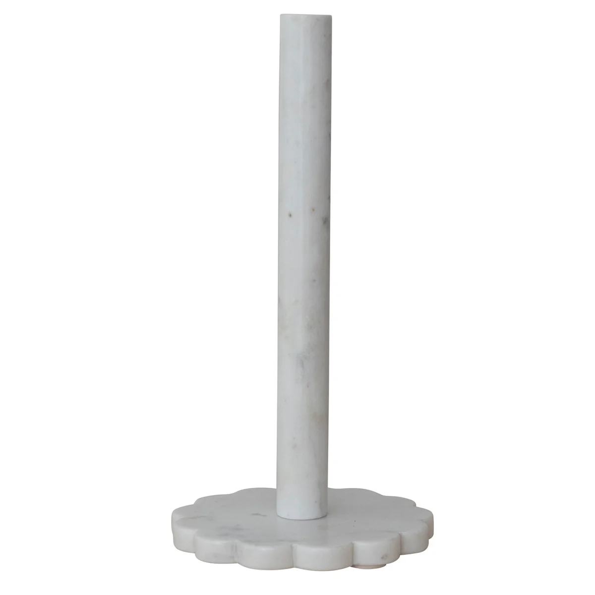 Premium Material Marble Scalloped Paper Towel Holder White Effective