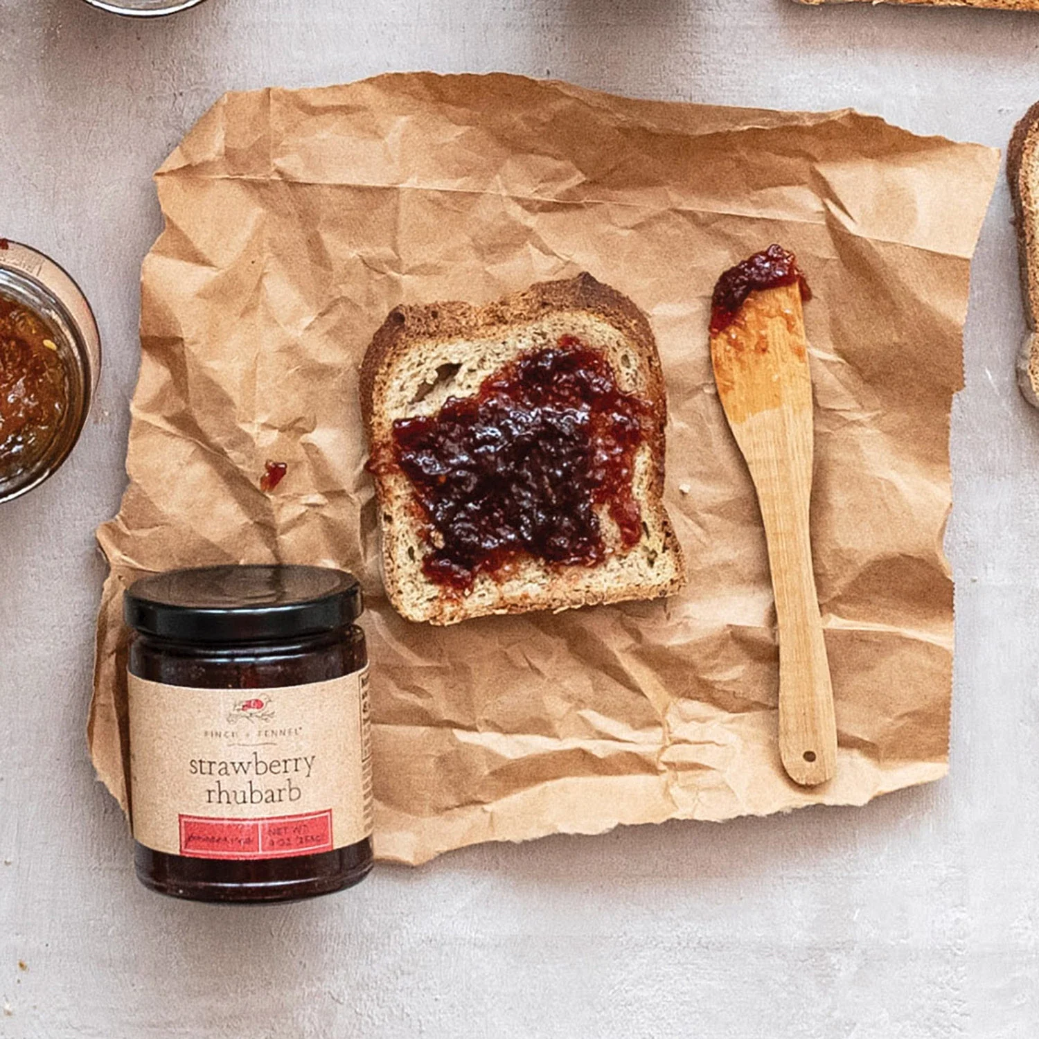 Expertly Made Finch Fennel Strawberry Rhubarb Preserves 9 oz First-Class