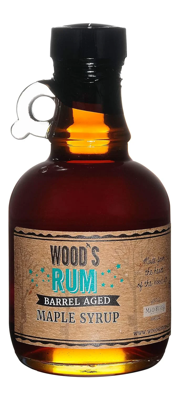 Green Woods Vermont Rum Barrel Aged Maple Syrup 8.45 OZ Modern