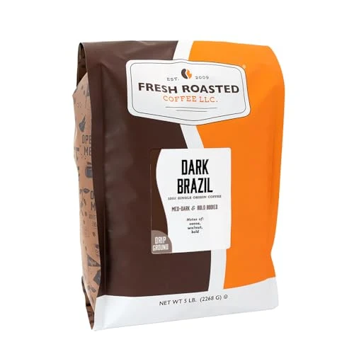 World-Class Dark Brazil Drip Ground Coffee 80 Ounce Reliable
