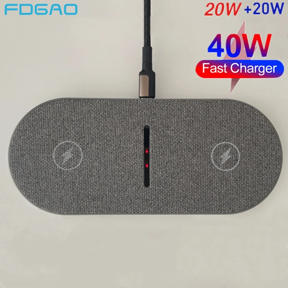 Next-Generation Pact 2-in-1 Wireless Charging Pad – Fast Qi Charger for iPhone Samsung AirPods Wireless Earbuds Quality