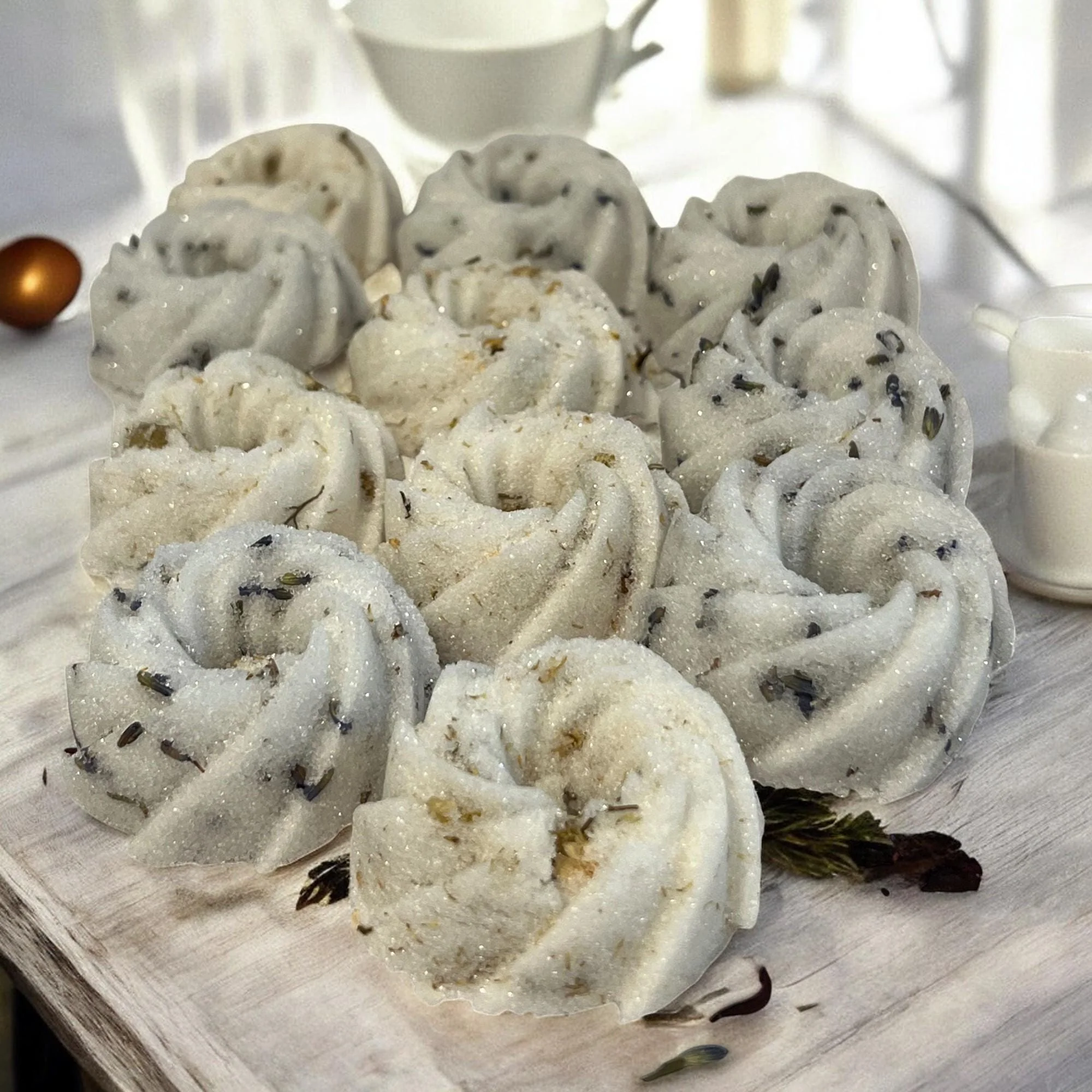 Minimalist Herb Infused Gourmet Sugar Cubes Tea Coffee Flavor Enhancer Effective