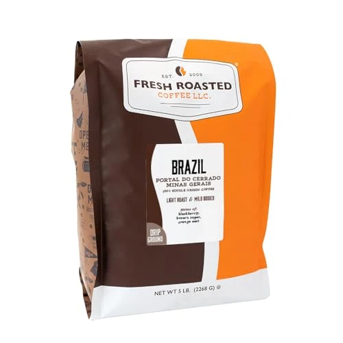 Prestigious Brazil Minas Gerais Drip Ground Coffee 80 Ounce Powerful