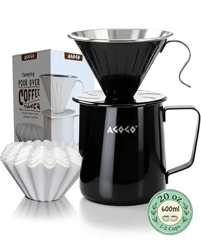 Effective Stainless Pour Over Coffee Maker Set Easy-to-Use