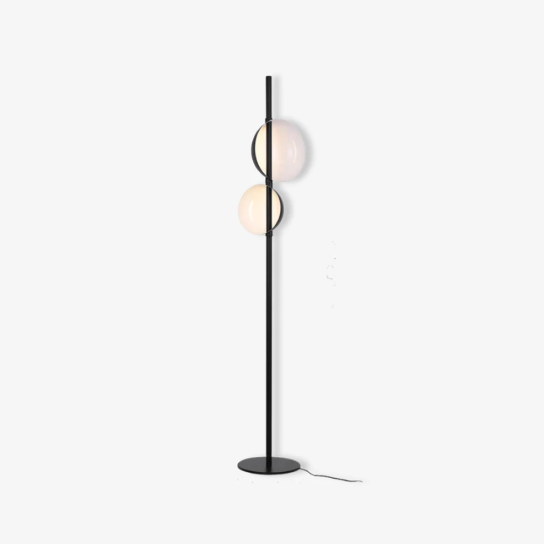 Premium Material 2-bulb Semi-Globe Floor Lamp High-Quality