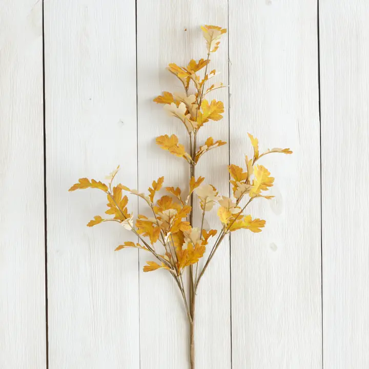 Casual Orange Oak Leaf Fall Branch Superior