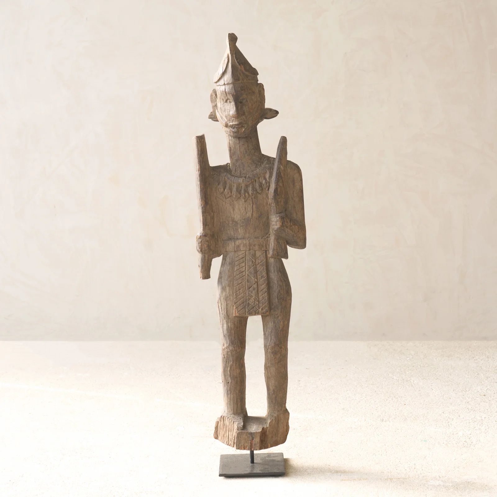 Trusted Vintage Naga Tribal Wood Sculpture No. 5 Certified