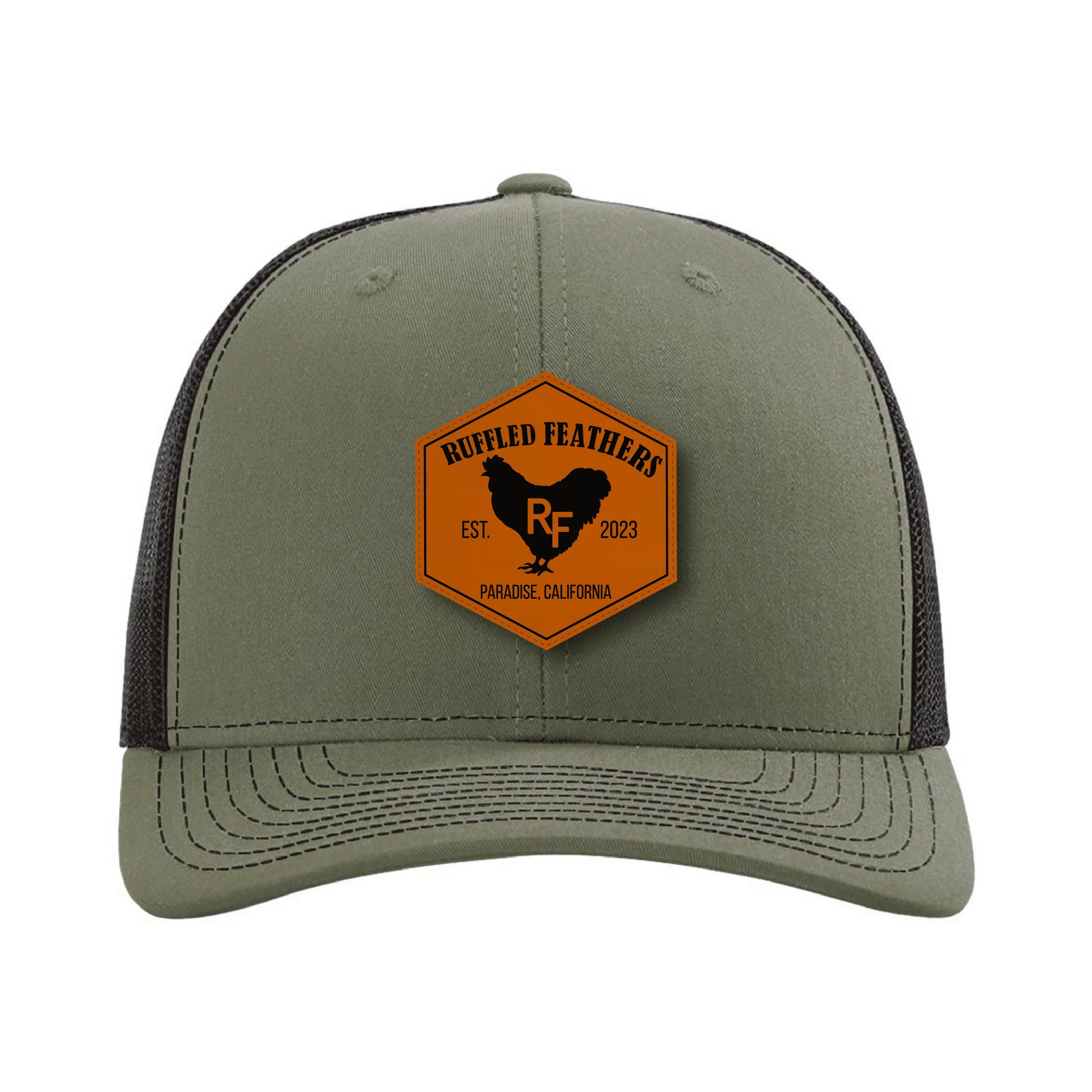 Recyclable Ruffled Feathers Men's Patch Hat Responsible