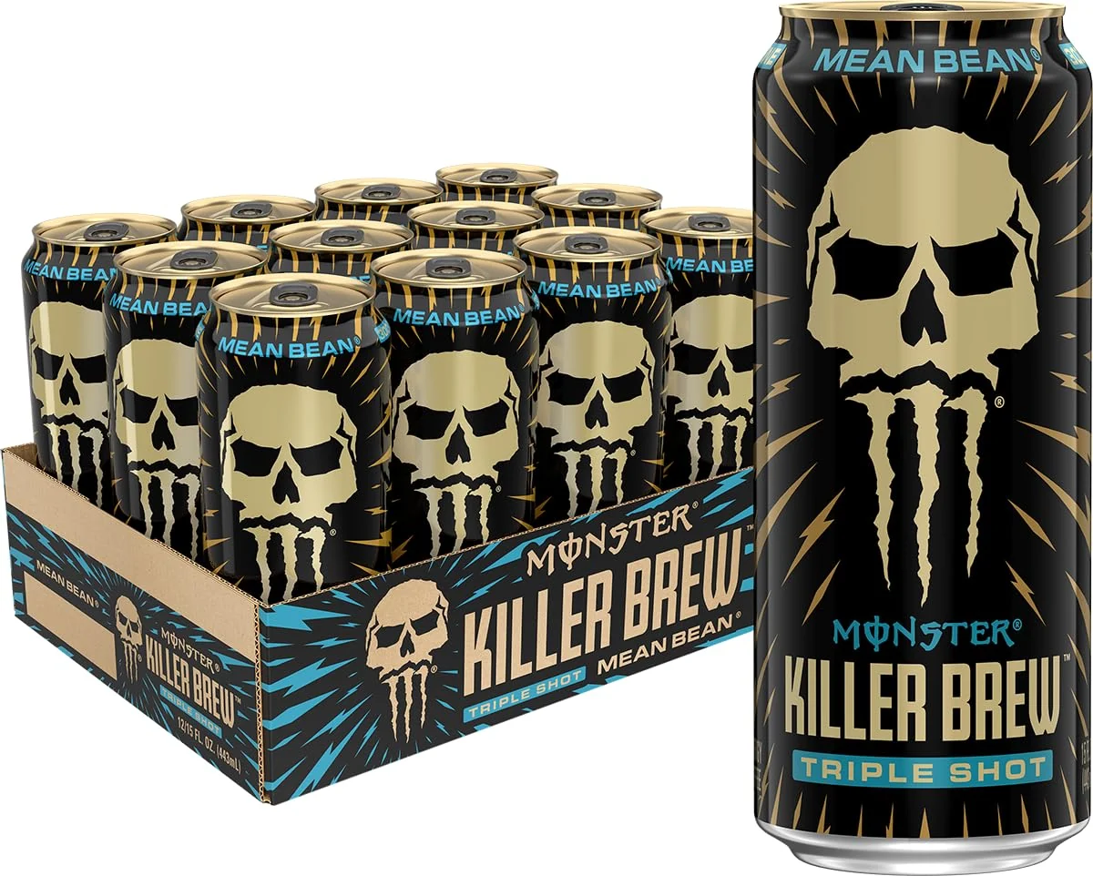 Convenient Monster Energy Killer Brew Mean Bean 15 Fl Oz Pack of 12 Environmentally Friendly