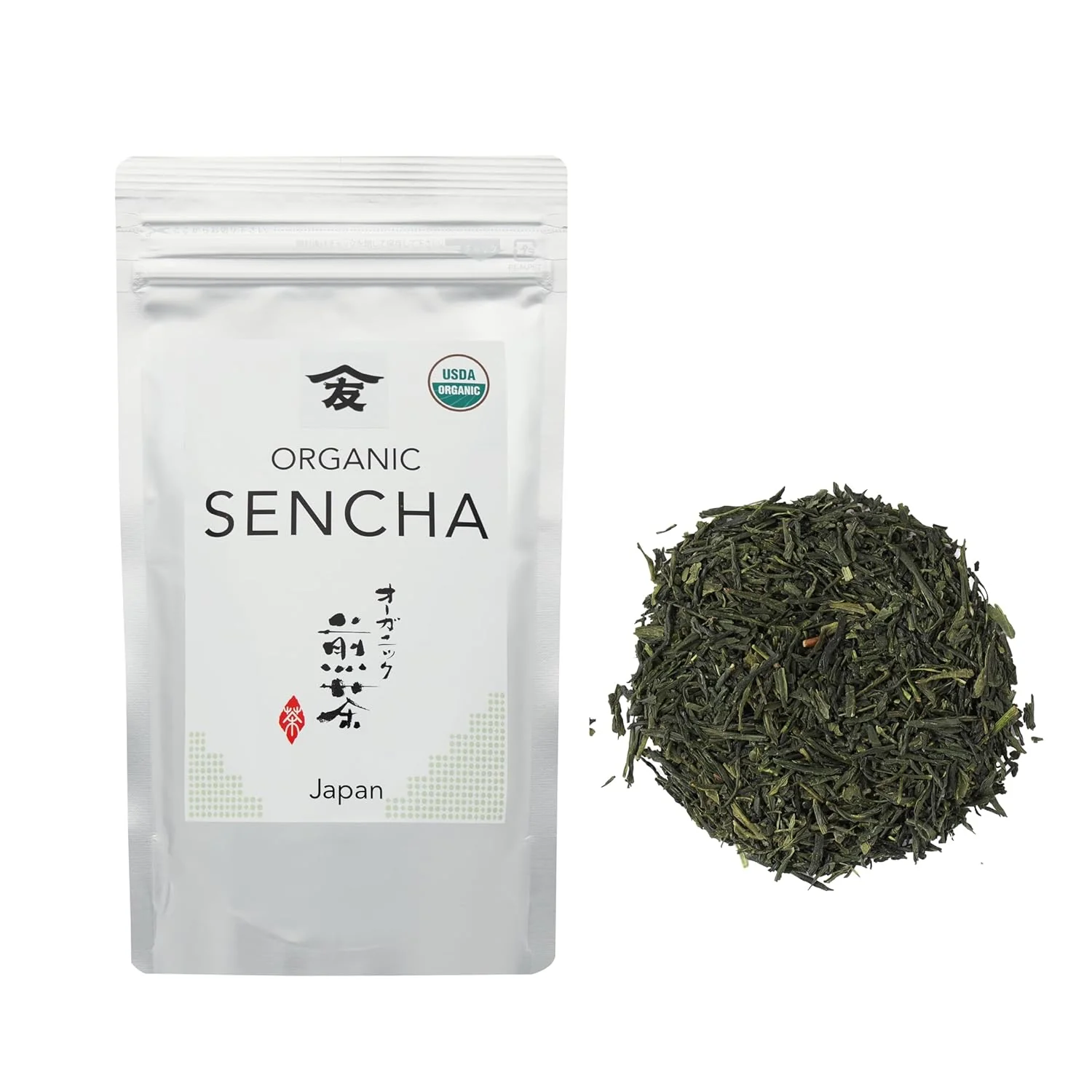Traditional Tomosan Organic Sencha - Loose Leaf Japanese Premium Green Tea USDA Uji-Kyoto 100g 3.5oz Safe