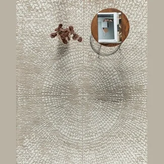 Prestigious Milton MACHINE WOVEN RUG TAUPE IVORY 5X8 Elite