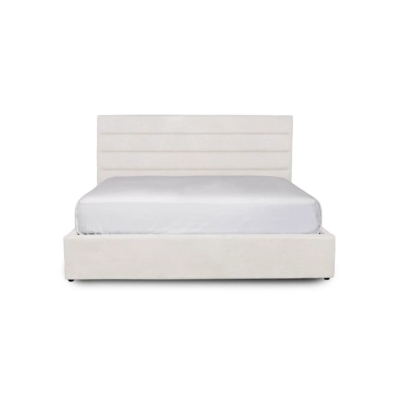 Convenient Justin Queen Storage Bed Tall - Cream Traditional
