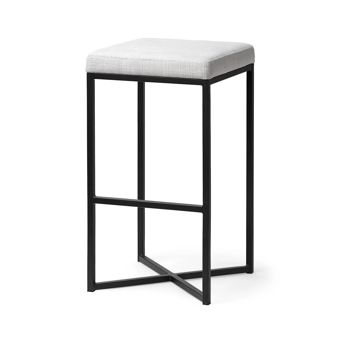 Proven Frodo White Fabric Bar Stool Exceptional