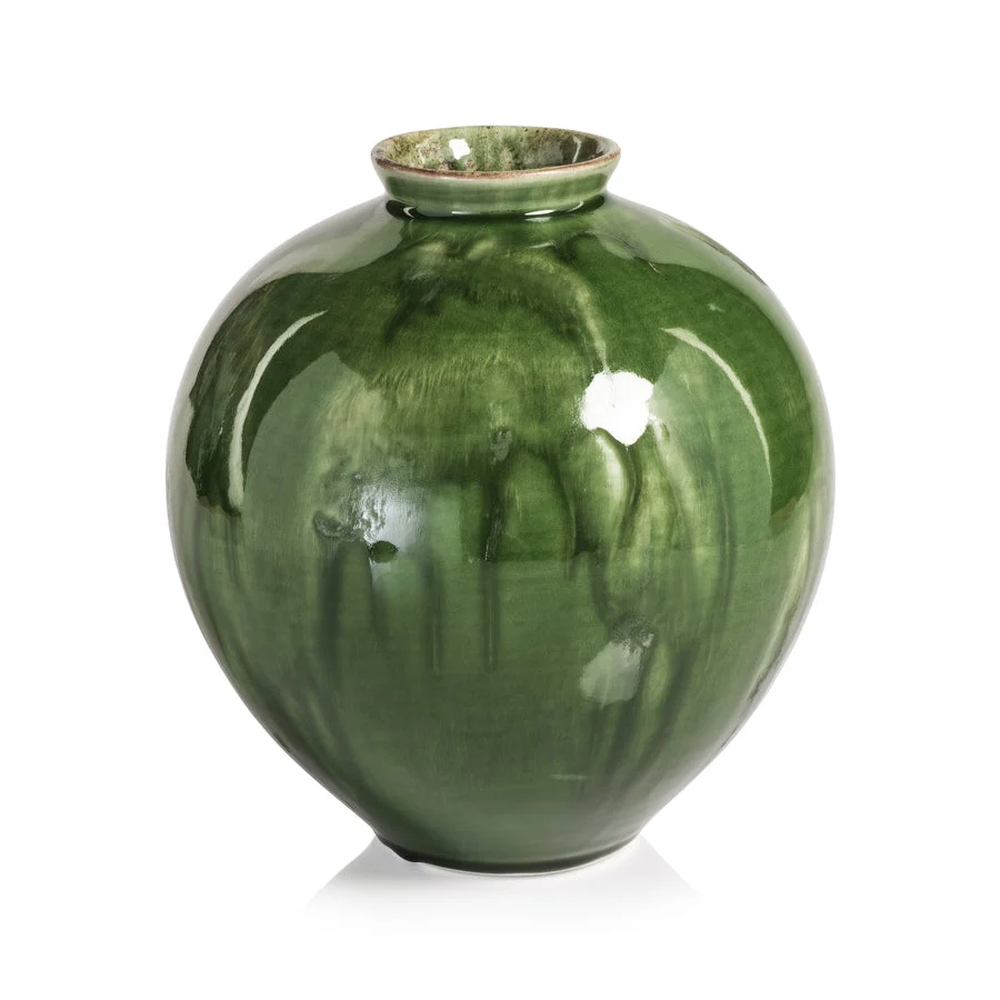 Elite Bulbus Glazed Ceramic Vase Exceptional