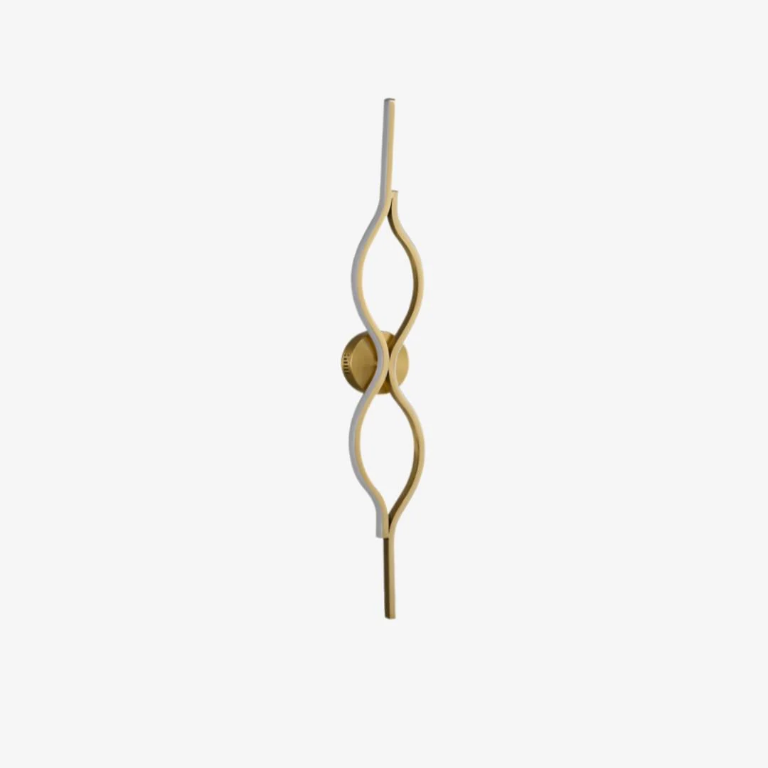 Contemporary Twist Shaped Wall Light Enhanced