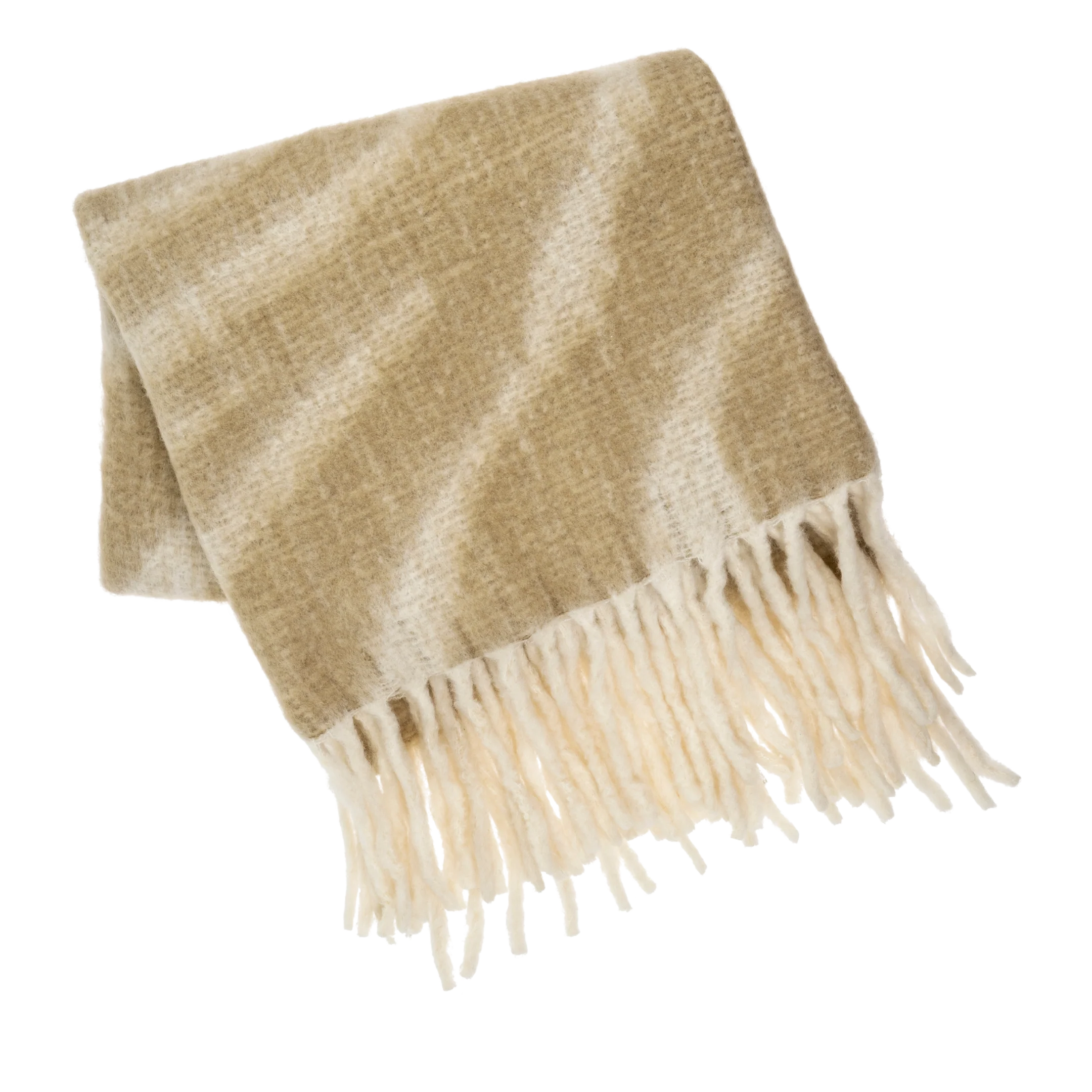 Enhanced Bergen Wool Blend Throw Pampas Convenient
