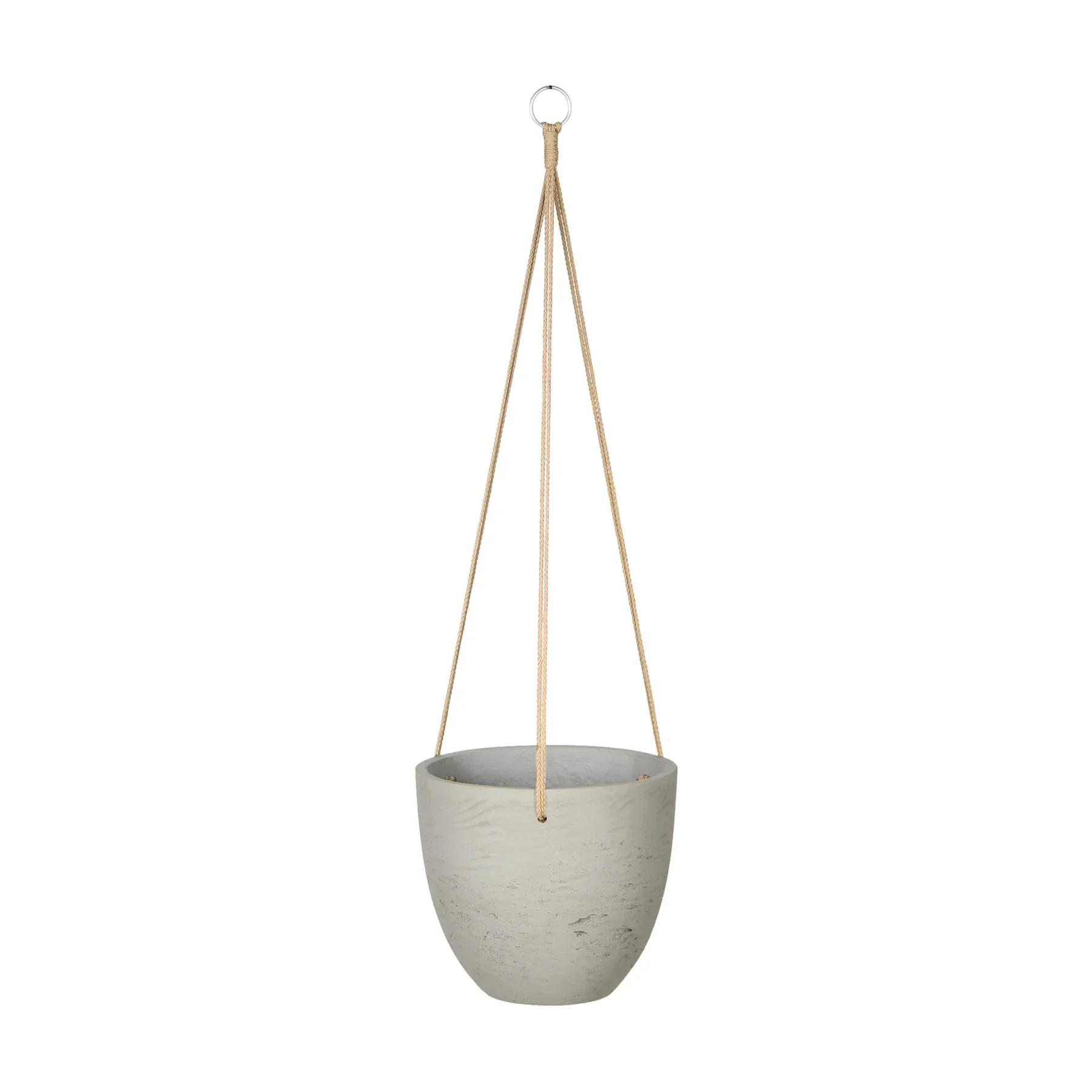 Certified Classic Small Hanging Pot - Cement Grey Optimized
