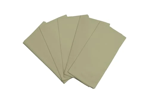 Elegant Sage Green Flour Sack Tea Towels 5 Count Expertly Made