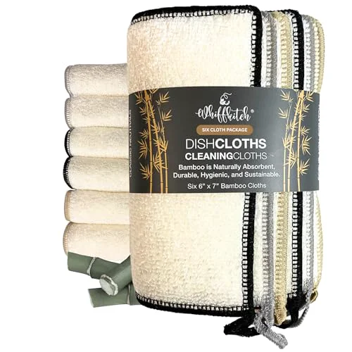 Efficient Dishcloths Kitchen Dishrag Cleaning Scrub Reusable 6pk 6x7in 6 Count Lightweight