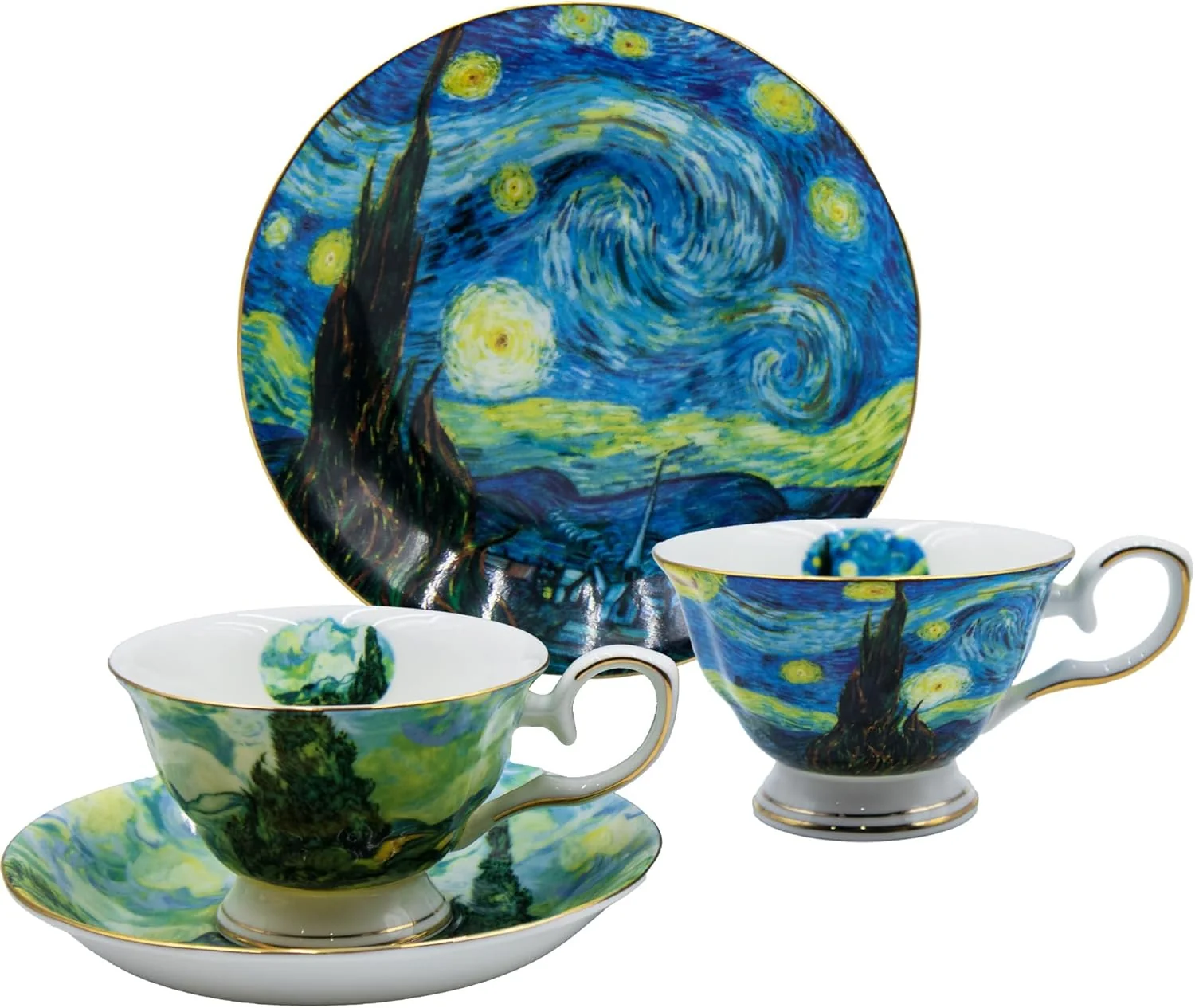 Fine Bone China Tea Cups Saucers Set Trusted