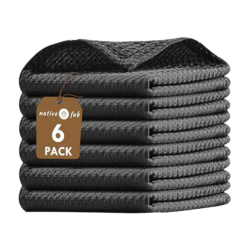 Powerful 6 Pack Waffle Dish Cloths 6 Count Modern