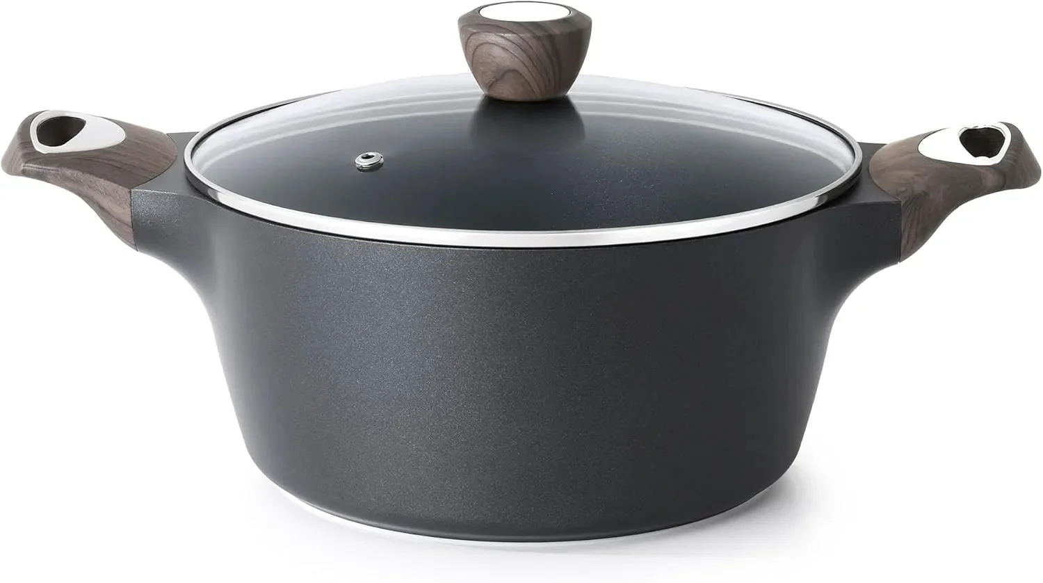 Solid Sensarte Nonstick Stock Pot with Lid 2.6 4.5 6.6 QT Soup Pot Casserole Pot Healthy Pasta Pot Large Deep Cooking Pot Big Sauce Pot Stew Pot Consistent