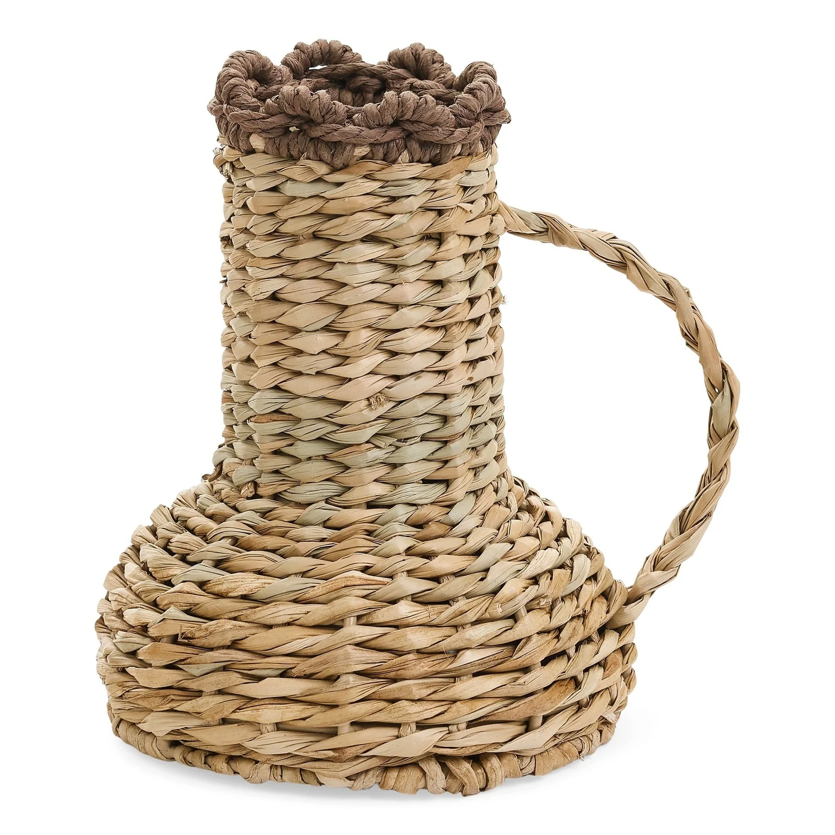 Superior VASE SMALL PAPER GRASS NATURAL-CHOCOLATE BROWN Flexible