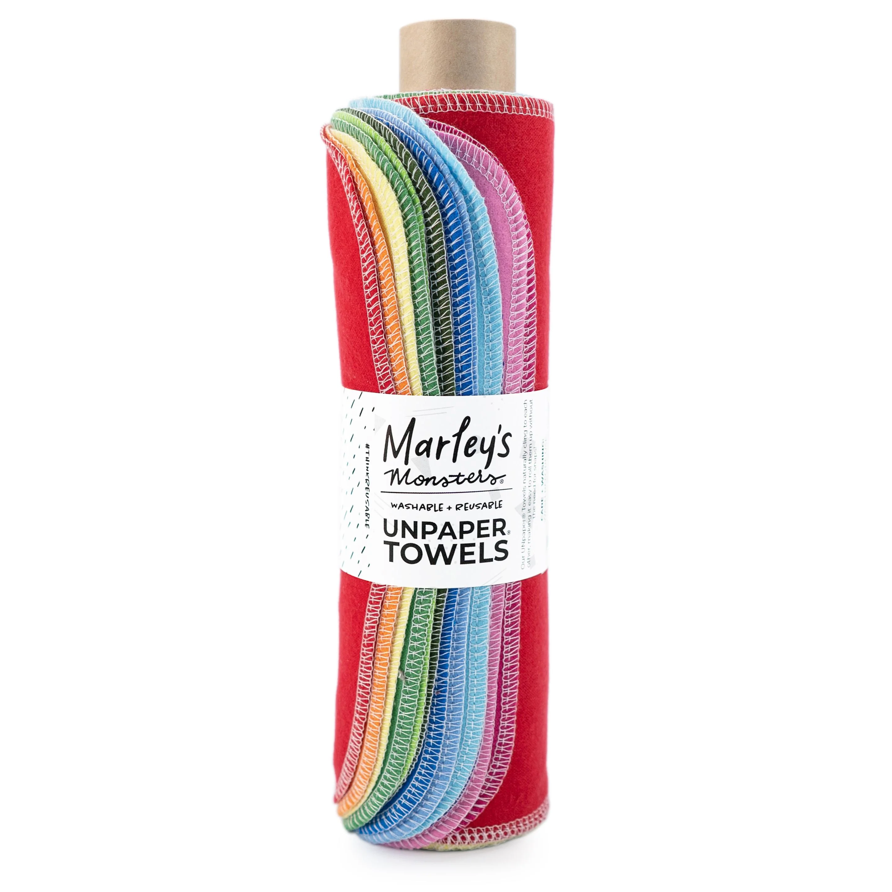 Elegant Marley's Monsters Rainbow Rolled Unpaper® Towels Sustainable