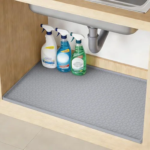 Flexible Waterproof Under Sink Mat 4.48 Sq Ft Lightweight