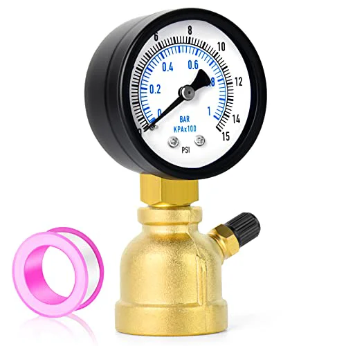 Next-Generation 0 15Psi Forged Brass Air Test Pressure gauges Traditional