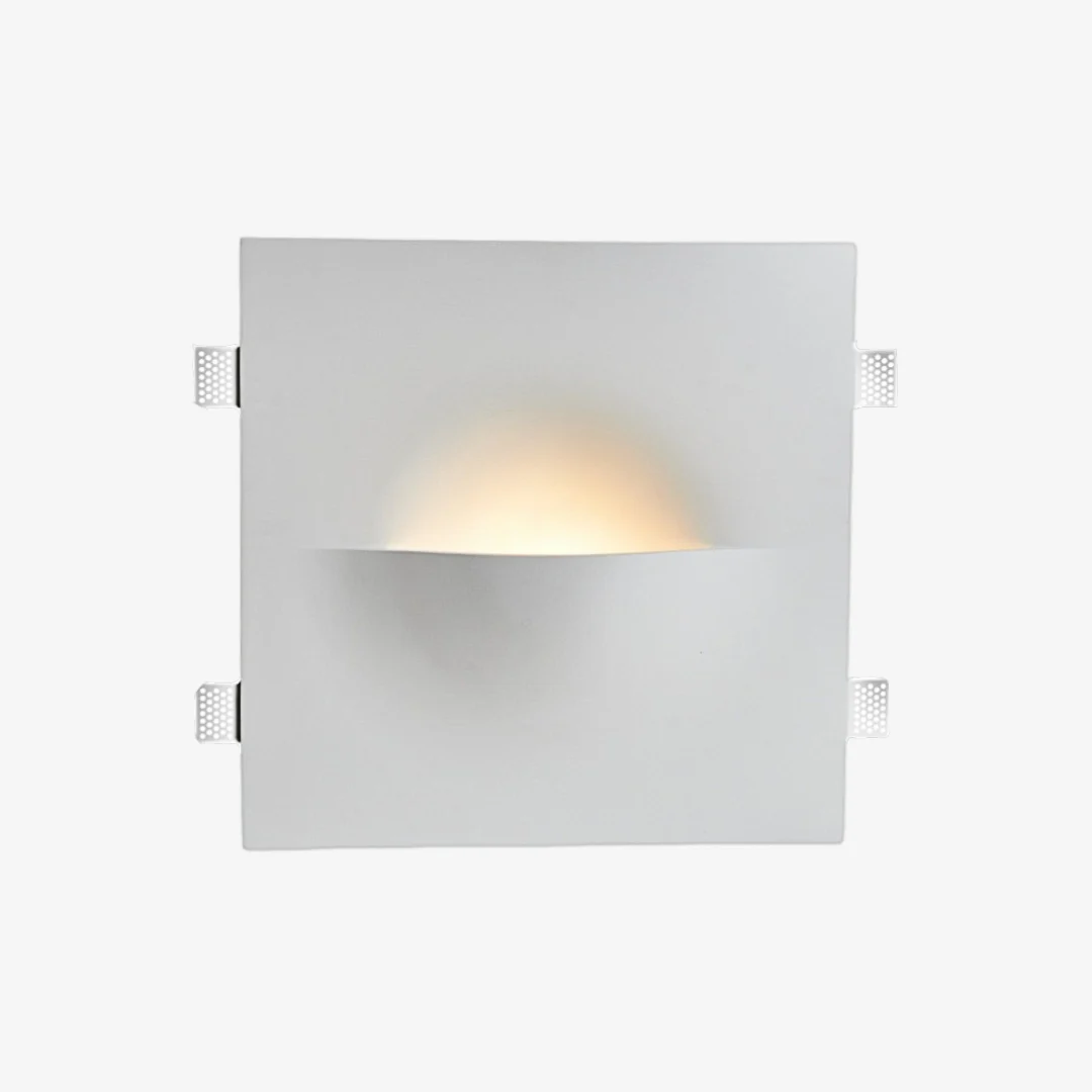 Fine Frameless Plaster Wall Lamp Proven