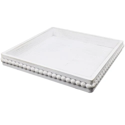 Official Square Wood Decorative Serving Tray Premium Material