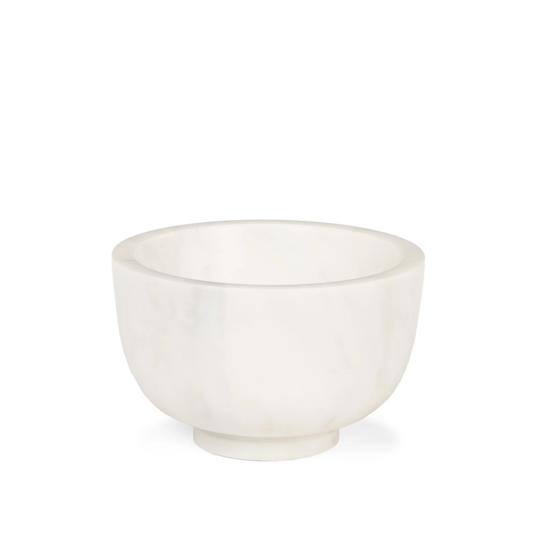 Relaxed Katora Small Premium Solid White Marble Bowl Authentic