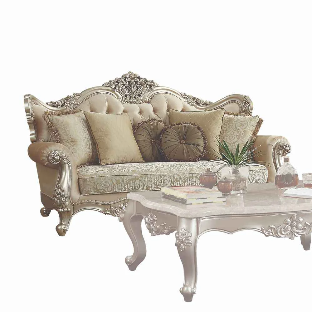 Carefully Designed Bently - Sofa With 7 Pillows Same Lv01579 - Fabric Champagne Versatile