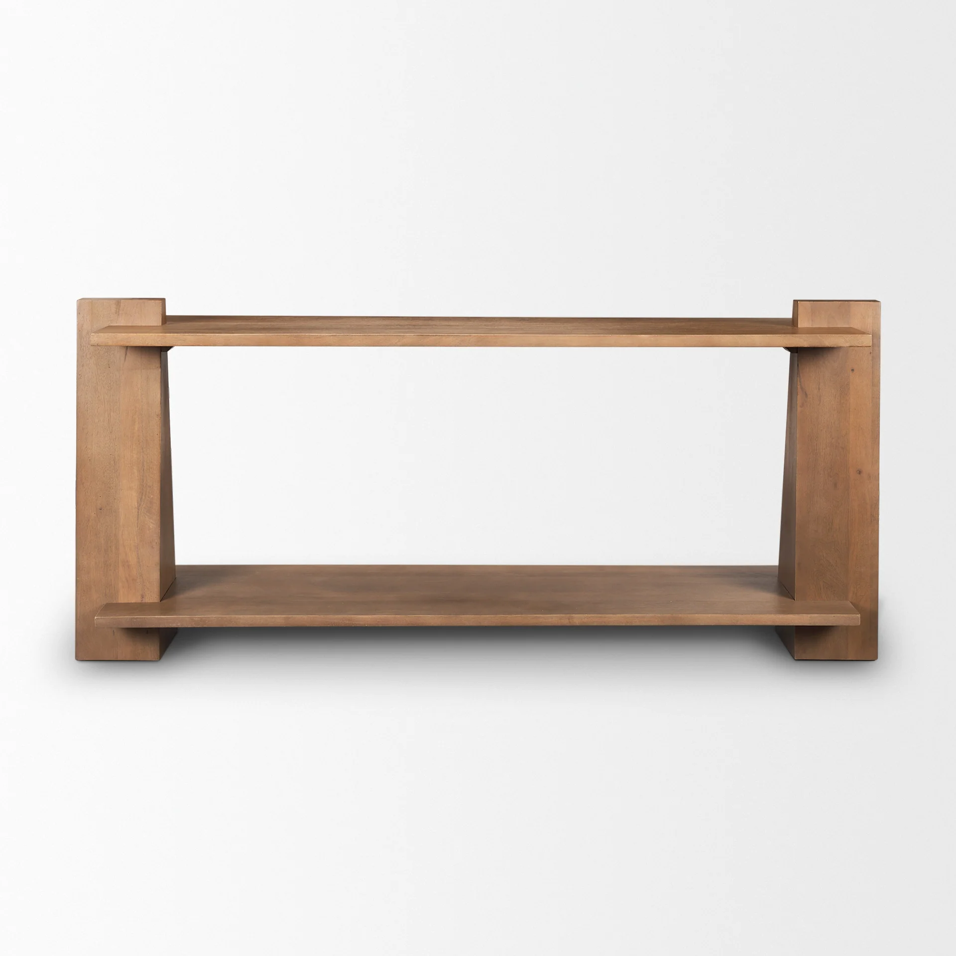 Trendy Eula Medium Brown Wood Console Table Sustainable