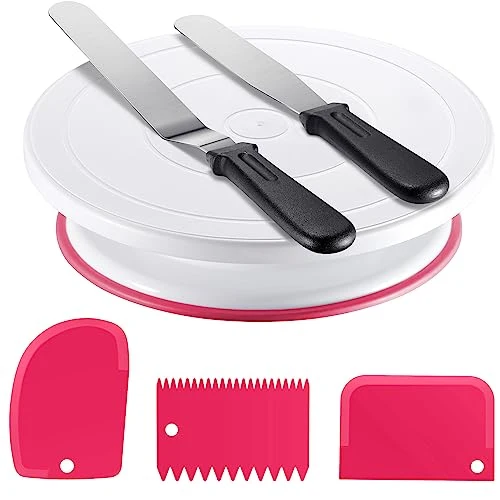 Original Cake Decorating Kit with Turntable Baking Supplies for Beginner Pros Premium