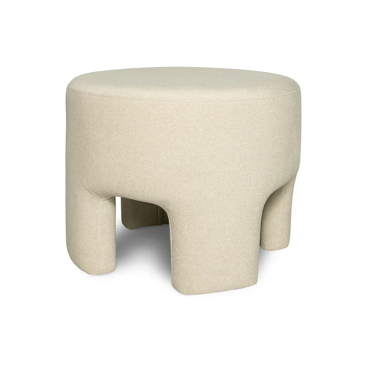 Classic Ginger Ottoman - Velvet Natural Certified