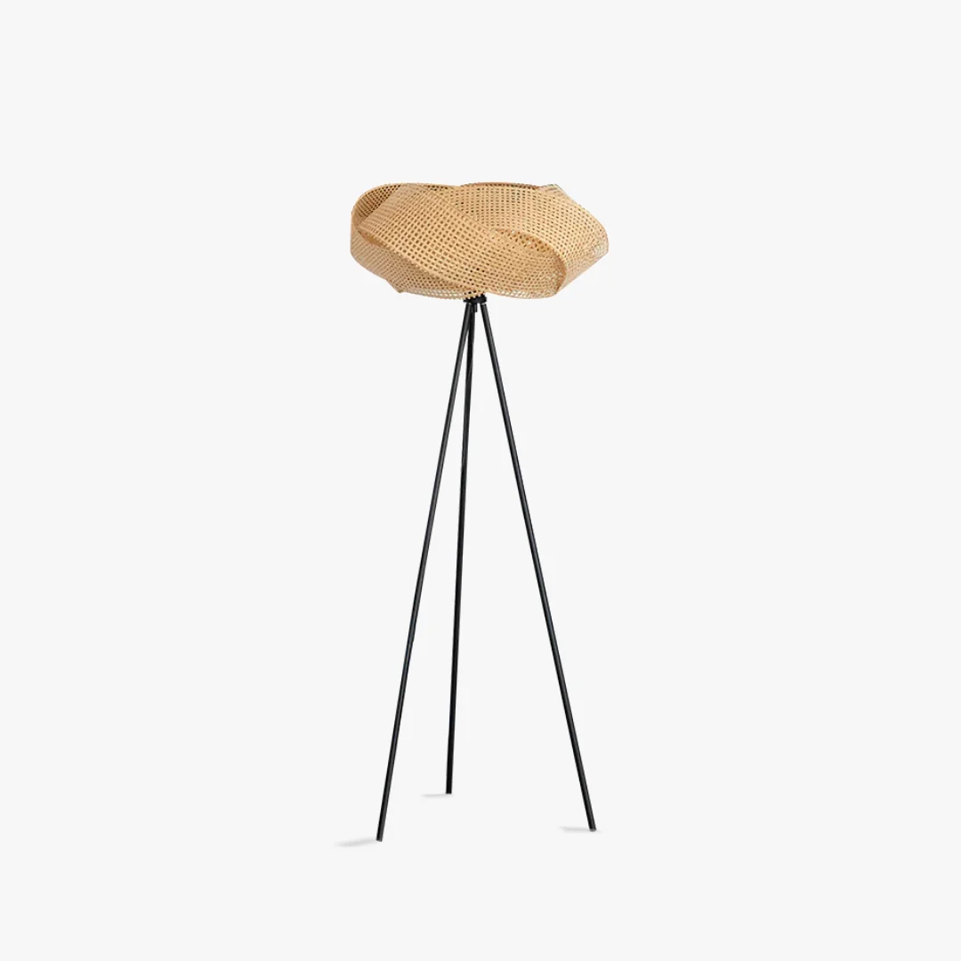 Outstanding Sandy Bamboo Floor Lamp Versatile