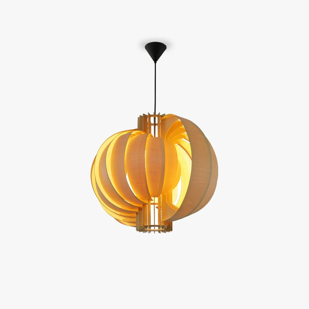 Excellent Harajuku Wooden Lantern Pendant Lamp Original