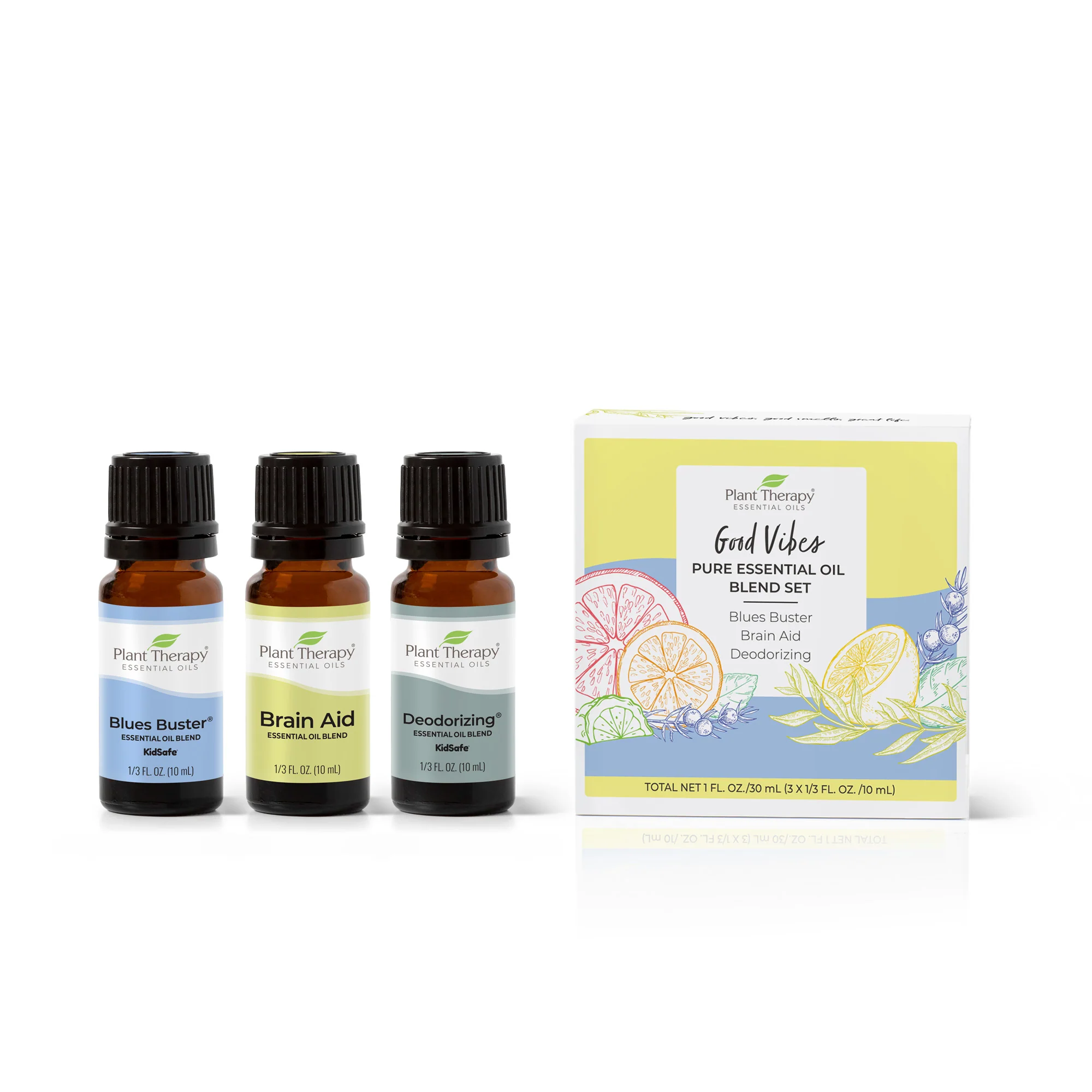Verified Plant Therapy Good Vibes Pure Essential Oil Blend Set Professional