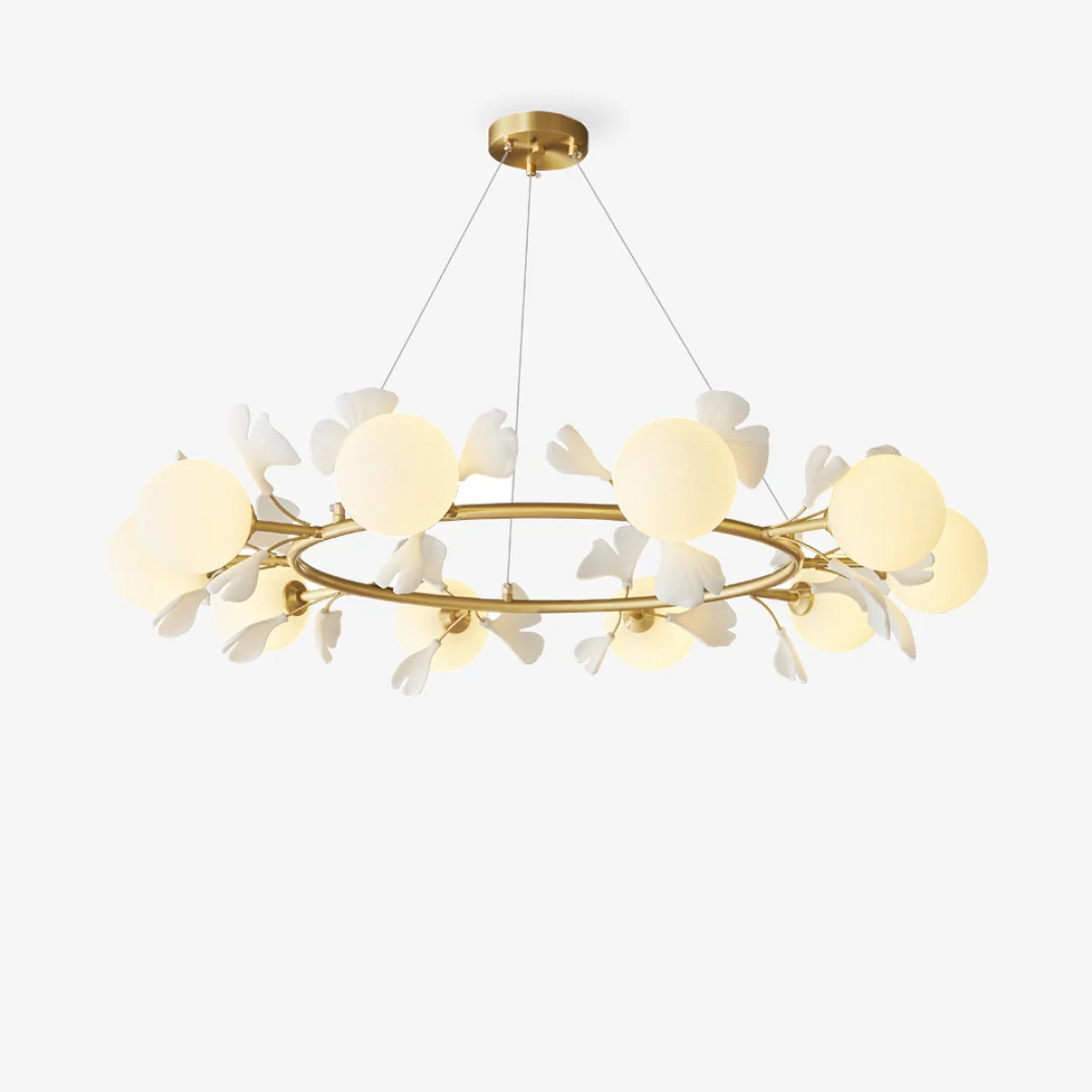 Reusable Modern Ball Ginkgo Chandelier B Fine Crafted